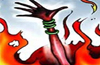 Couple set on fire; pregnant woman dies, husband injured